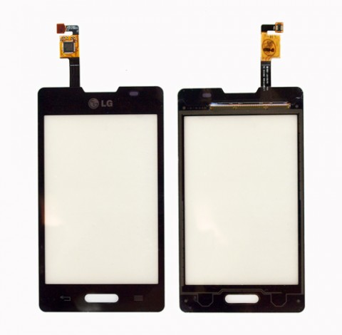 Touch screen LG E440 Optimus L4-2 black originalas