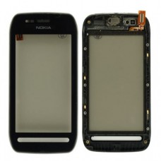 Touch screen Nokia 603 with frame black originalas