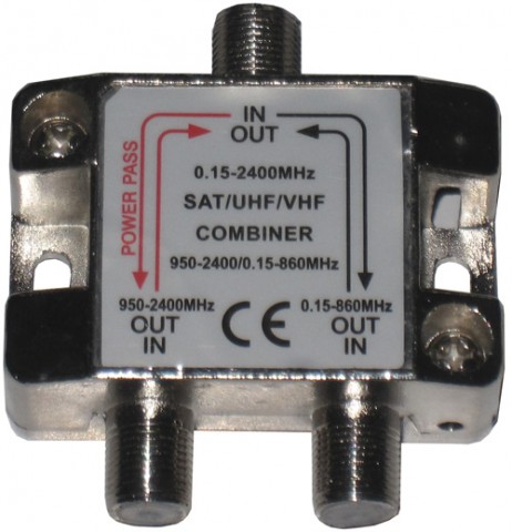SAT-TV diplekseris - sumatorius  0.15↔2400MHz