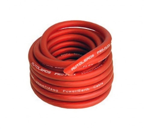 Kabelis maitinimo OFC 4AWG (20mm²) varinis (Cu) raudonas (red)