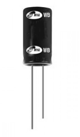 Elektrolitinis kondensatorius žemo impedanso LowESR 470uFx25V 10X16mm/5mm