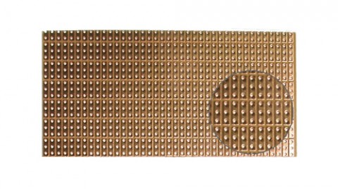 Montažinė plokštė H25PS050 50x100mm, 2.54mm vienpusė