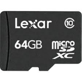 Atminties kortelė 64GB microSD 10 klasė (U1) + SD adapteris 
