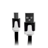USB kabelis USB-microUSB (flat)  (įvairių spalvų) 