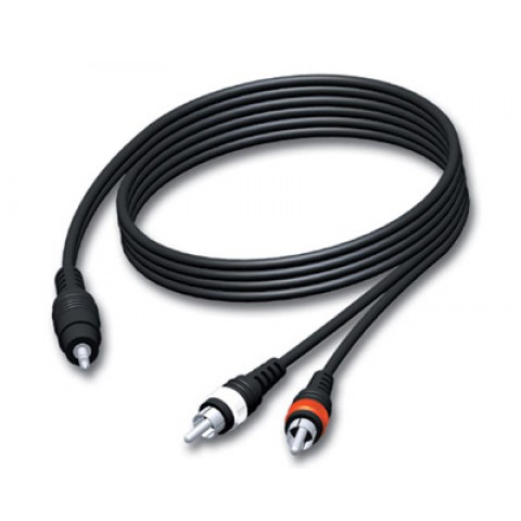 Laidas 3.5mm stereo - 2RCA (K-K) 5m Procab