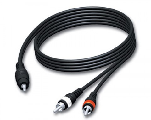 Laidas 3.5mm stereo - 2RCA (K-K) 5m Procab