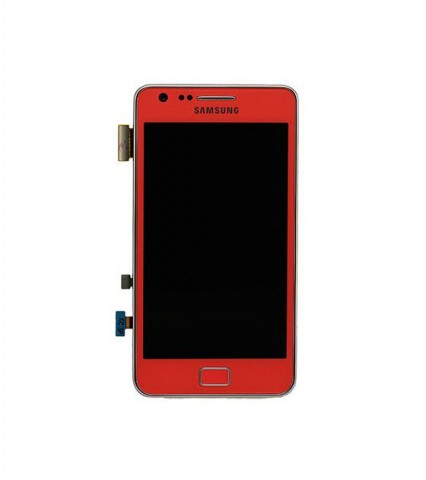 LCD+Touch screen Samsung i9100 Galaxy S2 pink originalas