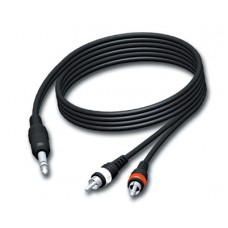 Laidas 6.3mm stereo - 2RCA (K-K) 3m Procab 