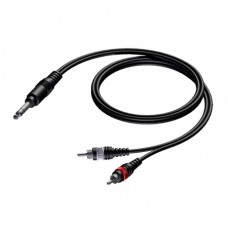 Laidas 6.3mm stereo-2xRCA (K-K) 1.5m Procab