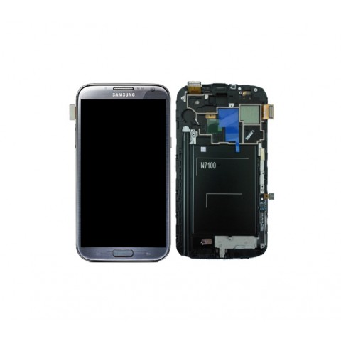 LCD+Touch screen Samsung N7100 Note2 grey originalas