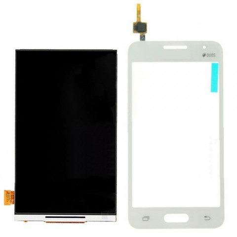 LCD+Touch screen Samsung G355 Core2 white originalas 