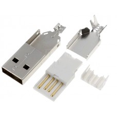 Kištukas USB-A lituojamas USBA-W