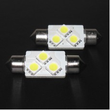 Automobilinė lemputė LED SV8.5 12V 42mm 3SMD 5050 canbus white 