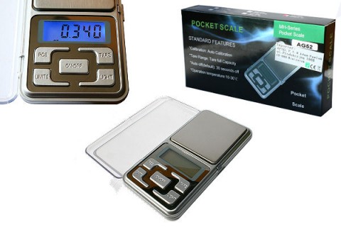 Mini svarstyklės iki 500g +- 0.1g Pocket Scale MH 500