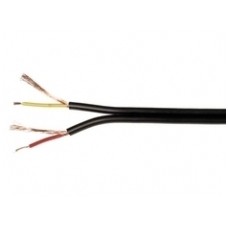 Kabelis 2RCA 2.5mm² 1m juodas (black)