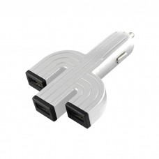 Automobilinis įkroviklis 3xUSB 2x1A+2.1A  Cactus 