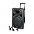 Garso sistema nešiojama 12" (30cm) 700W su dviem UHF mikrofonais Ibiza Sound PORT12UHF