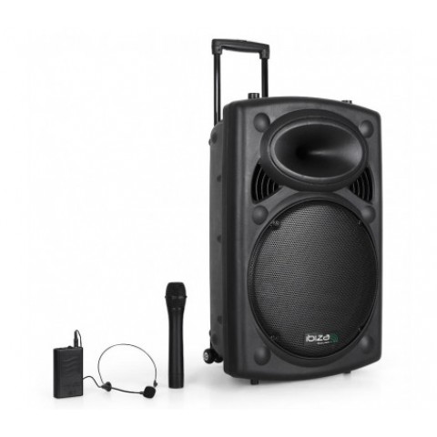 Garso sistema nešiojama 15" (38cm) 800W 35Hz - 20kHz PORT15UHF Ibiza Sound 