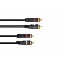 Laidas 2RCA - 2RCA (K-K) 1.5m gold Omnitronic 