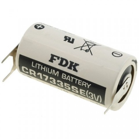 Ličio baterija CR17335 2/3A 3V 1800mAh Li-ion su kontaktais