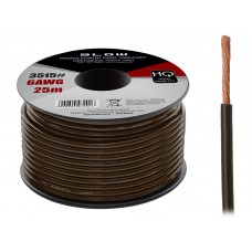 Kabelis maitinimui 6AWG (16mm²) CCA aliuminis dengtas variu rudas (brown)