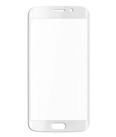 LCD stikliukas Samsung G925 Galaxy S6 Edge white lenktas HQ