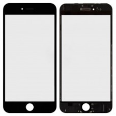 LCD stikliukas Apple iPhone 6 su rėmeliu ir OCA black (O) 