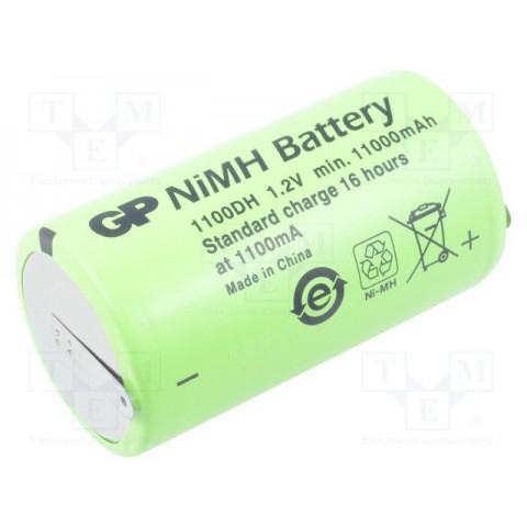 Akumuliatorius R20 1,2V 11000mAh Ni-MH su kontaktais GP