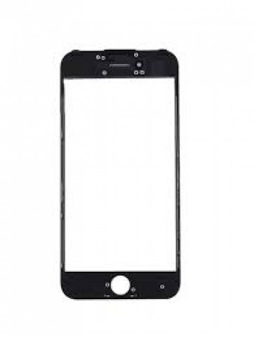 LCD stikliukas Apple iPhone 7 su rėmeliu ir OCA black (O) 