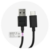 Laidas USB - USB C Sony UCB20 1m juodas (black) (O)