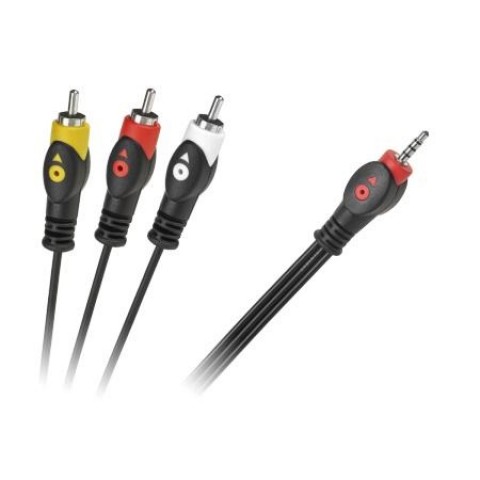 Laidas 3.5mm 4pin - 3xRCA (K-K) 3m 