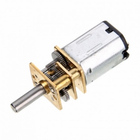 Mini DC variklis 6V 100rpm su reduktoriumi (30RMP) + ratas 