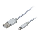 USB kabelis iPhone 5/6/7 1m Shine 