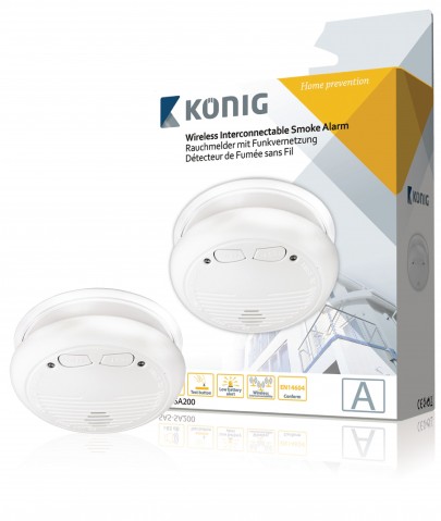 Dūmų detektorius autonominis 9V Konig 