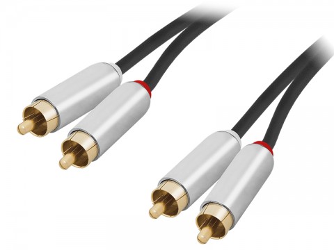 Laidas 2RCA-2RCA (K-K) 2,5m Gold Blow 