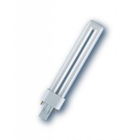 Fluorescencinė lempa 220V G23 9W 4000K 600lm natūrali balta Osram