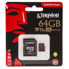 Atminties kortelė 64GB microSD 10 klasė (U3) 4K + SD adapteris