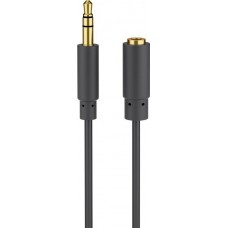 Laidas - ilgiklis 3.5mm - 3.5mm stereo (K-L) 5m gold Goobay 