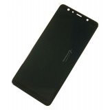 LCD+Touch screen Samsung A750 A7 2018 juodas (black) originalas 