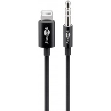 Laidas iPhone 7/8/X (lightning) - 3.5mm (K-K) 1m Goobay 