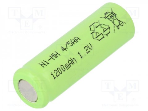 Akumuliatorius 4/5AA 1.2V 1200mAh Ni-Mh lituojamas 