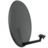 Palydovinė TV antena 80cm perforuota, juoda ASC-800PR/M-C