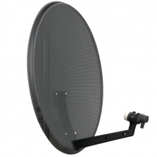 Palydovinė TV antena 80cm perforuota, juoda ASC-800PR/M-C