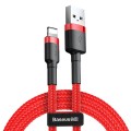Laidas USB - iPhone (lightning 8pin) 2.4A 1m raudonas (red) Baseus