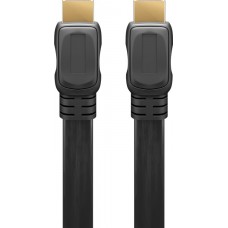 Laidas HDMI-HDMI (K-K) v2.0 4K (60Hz) 5m plokščias Goobay