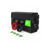 Įtampos keitiklis 12V → 220V 1000/2000W su USB QC 3.0 Green Cell