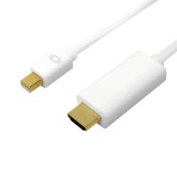 Laidas DisplayPort mini - HDMI (K-K) 4K (30Hz) gold 3m Logilink