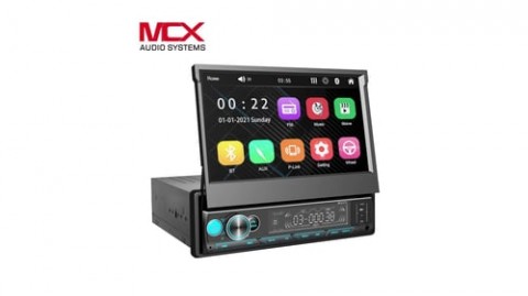 Automagnetola 1DIN su automatiškai išvažiuojančiu ekranu 7" PMX Android