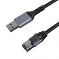 Laidas internetui UTP CAT6 - USB 3.0 2m juodas (black) 