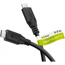 Laidas USB 3.2 C - USB 3.2 C (K-K) 0.5m Goobay 